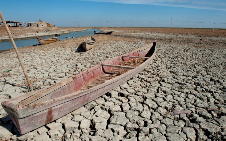 A,Traditional,Marsh,Arab,Canoe,Known,As,A,Mashoof,Abandoned